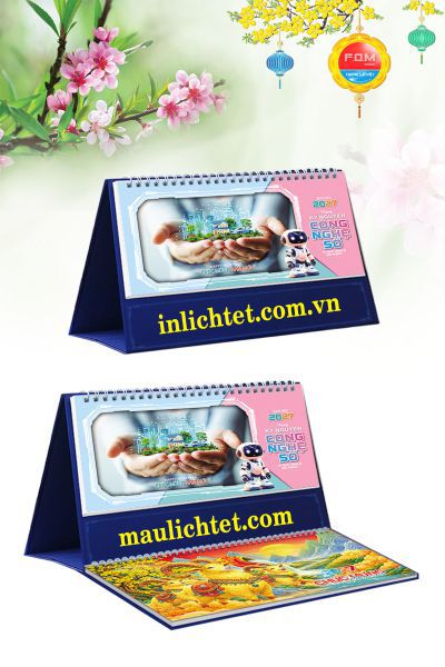 Lịch để bàn 13 tờ Kỷ Nguyên Công Nghệ